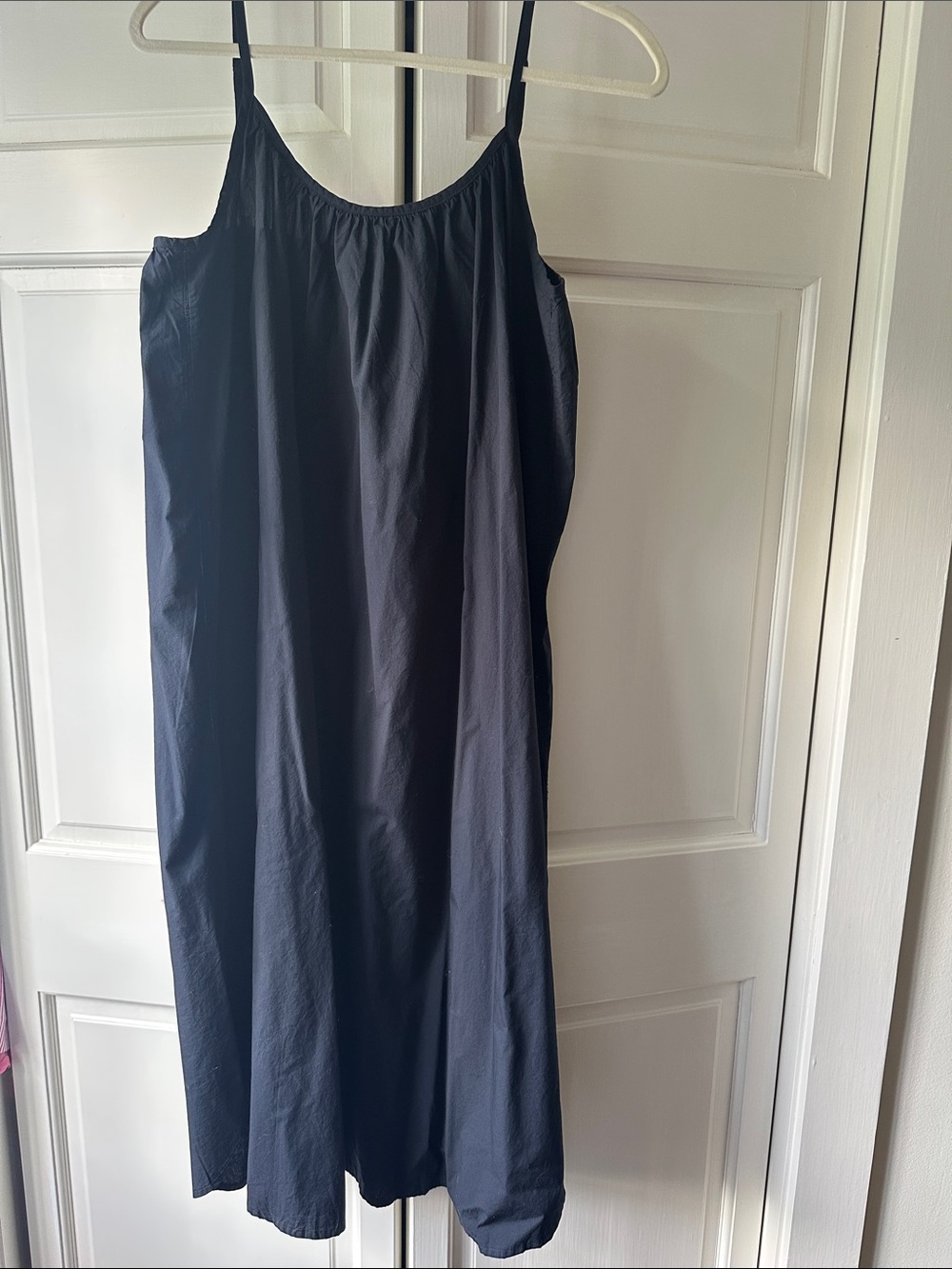 AIAYU black cotton Slip Dress